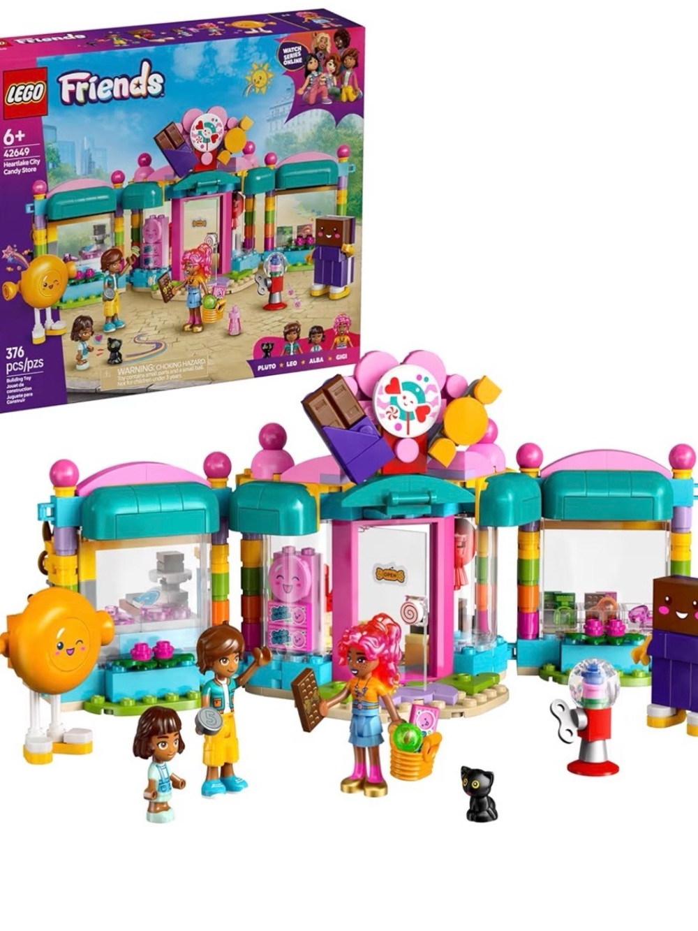 Lego Friends Candy Shop Playset - Complete set